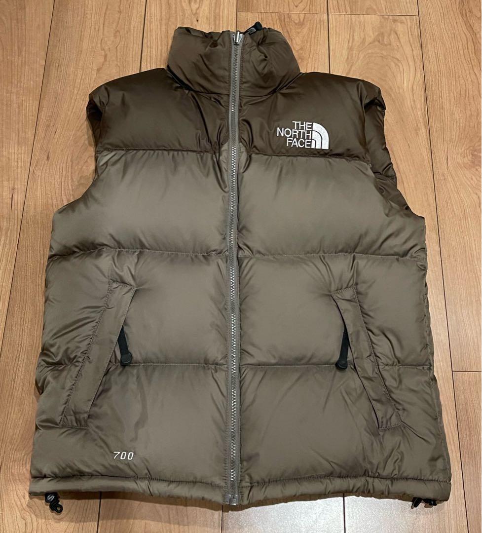 ノースフェイス　ダウンベスト　ヌプシ　センターロゴ