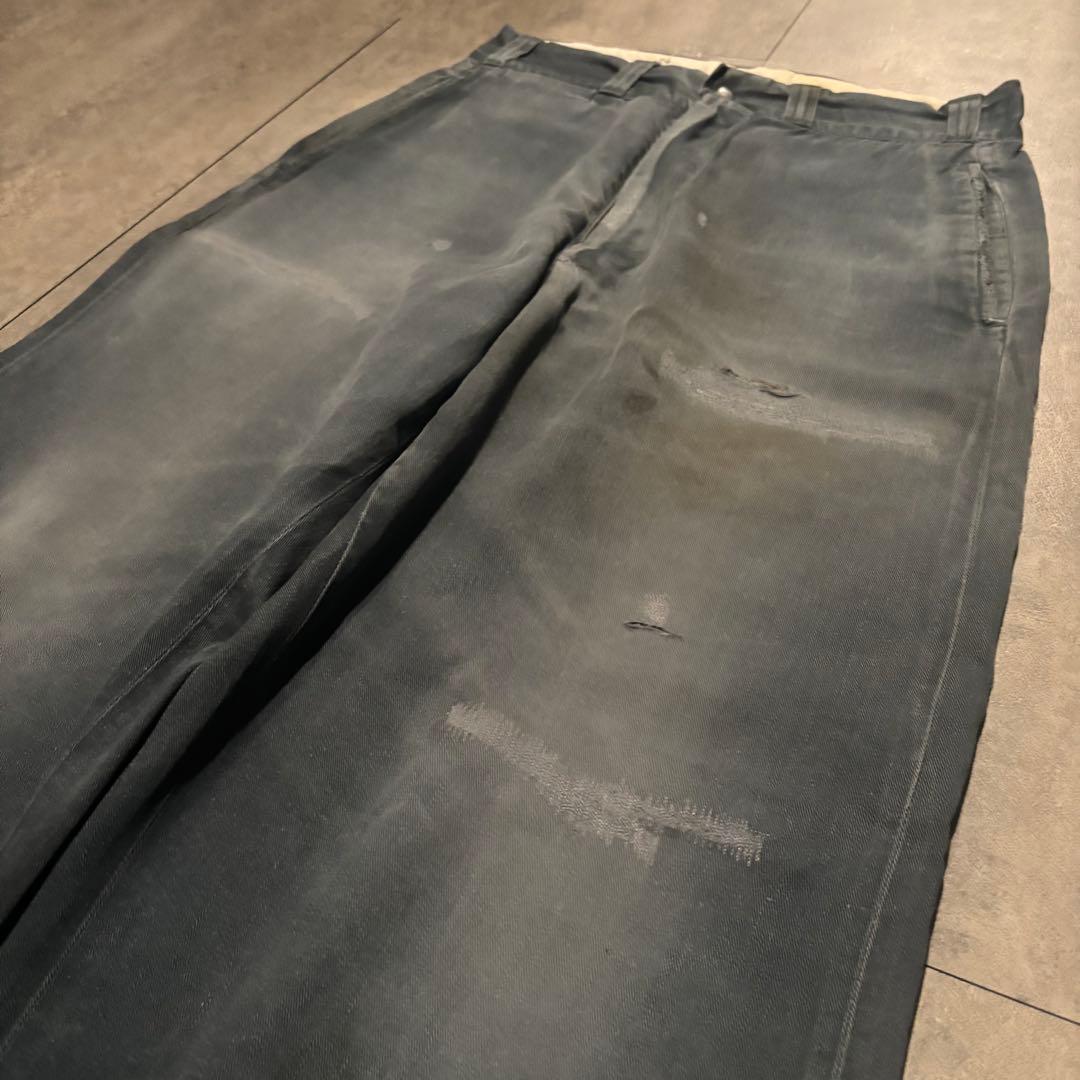 50s vintage ワークパンツ サンフェード ボロ 襤褸 コットン