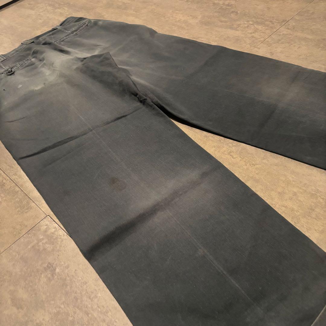 50s vintage ワークパンツ サンフェード ボロ 襤褸 コットン