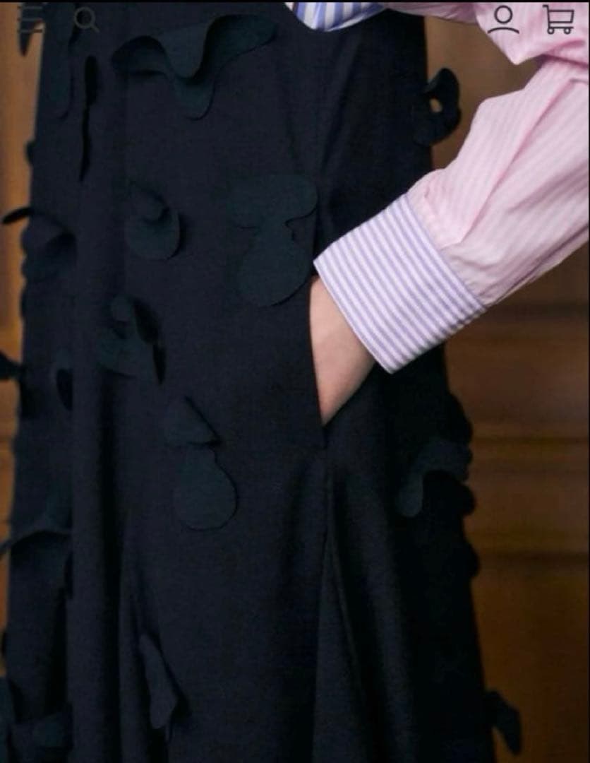 ENFOLD今期CHAIR-MOTIF JUMPER-SKIRT¥165000