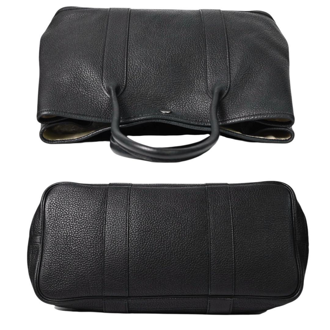 【美品】エルメス　ガーデンパーティPM トートバッグ 黒　ブラック　ネゴンダ