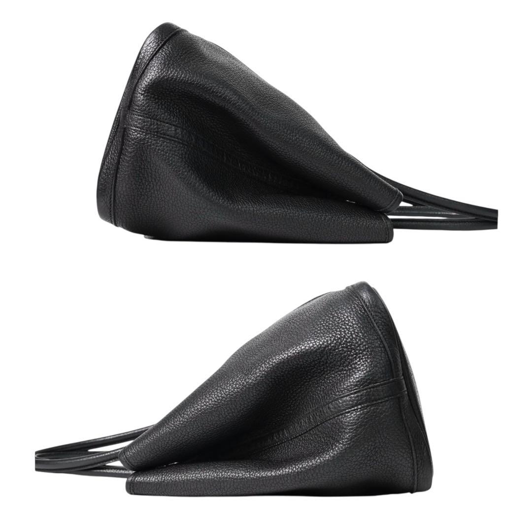 【美品】エルメス　ガーデンパーティPM トートバッグ 黒　ブラック　ネゴンダ