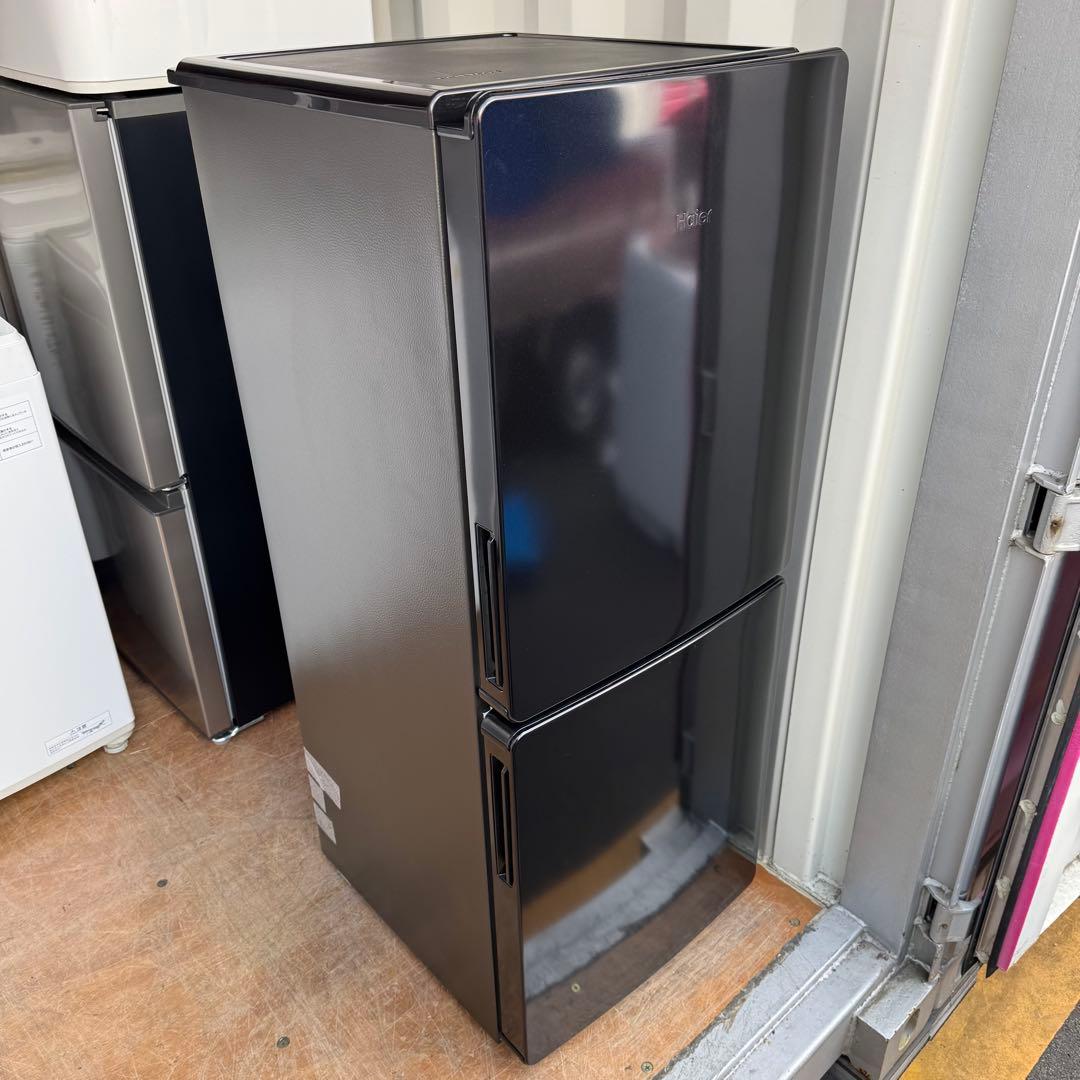 C7222★2024年製★ほぼ新品★ハイアール冷蔵庫洗濯機　黒ブラック家電セット