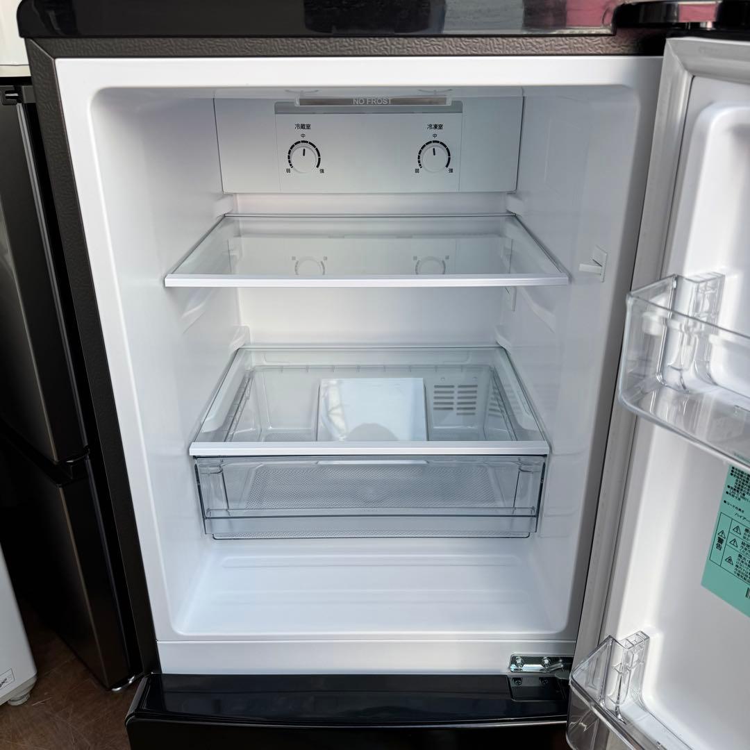 C7222★2024年製★ほぼ新品★ハイアール冷蔵庫洗濯機　黒ブラック家電セット