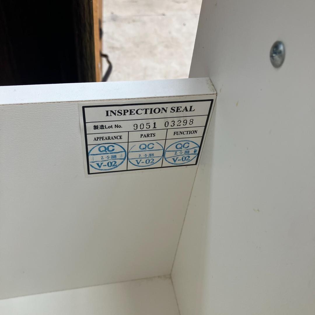 【福岡市　市内近郊限定】ニトリ 食器棚 ホワイト ガラス扉 配送設置無料♬