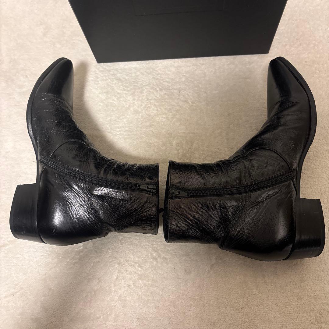 靴 saint laurent paris french lether boots