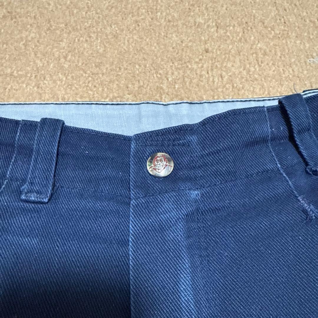 70s BEN DAVIS フリスコパンツ ネイビー 実寸33×29