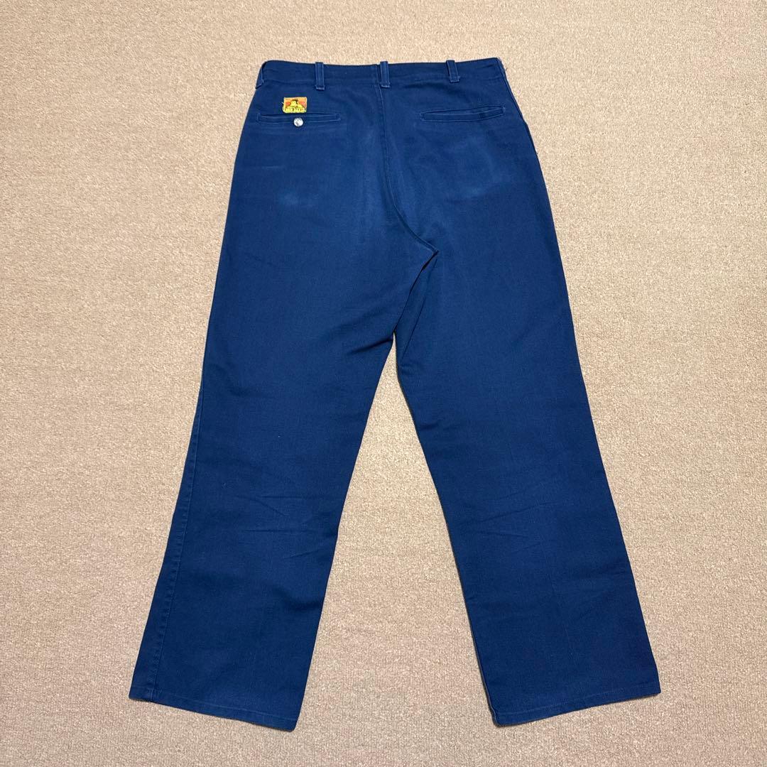 70s BEN DAVIS フリスコパンツ ネイビー 実寸33×29