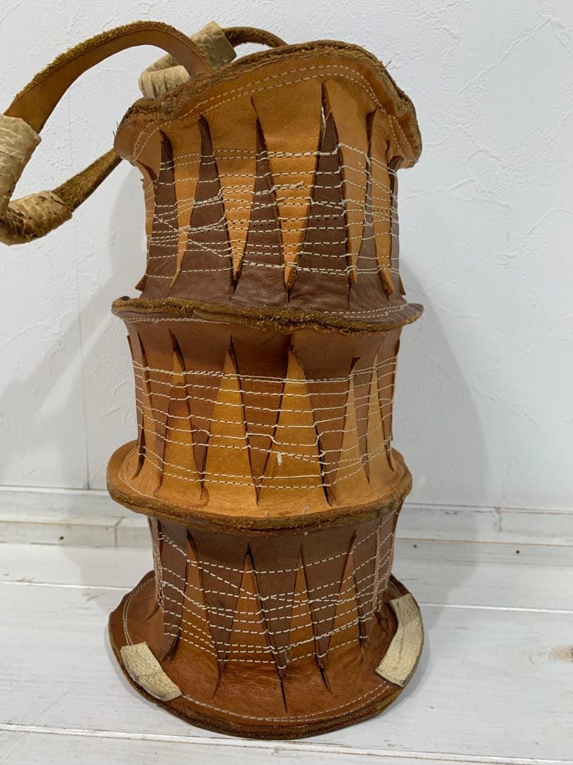 曽田耕さん　ヌメ革バッグ　個展用レアデザイン