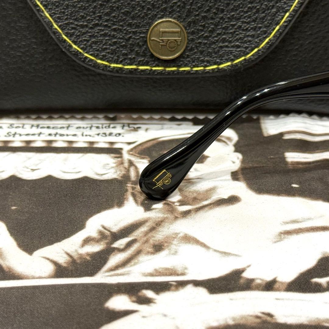 【極美品】正規品 モスコット レムトッシュ 52 ブラック ライトグレーレンズ