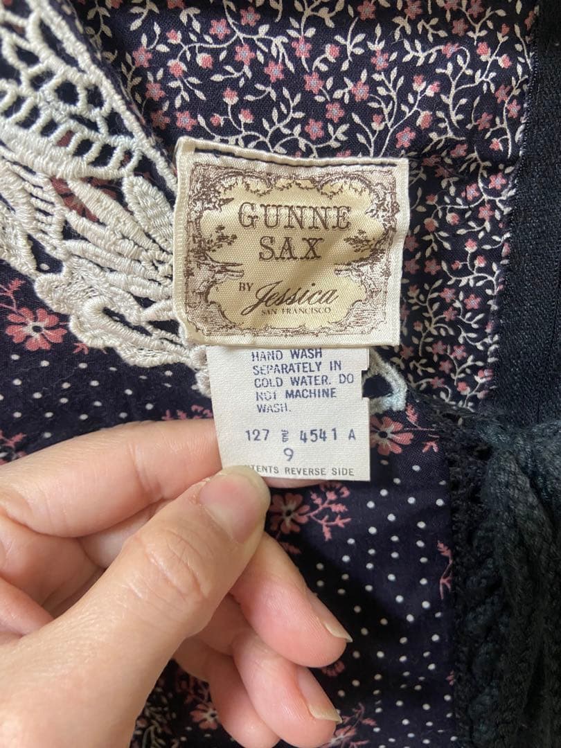 gunne sax ガニーサックス　ガンネサックス　花柄長袖ワンピース