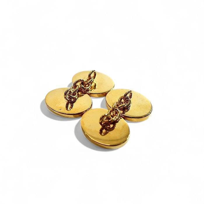 ヘンリープール 英国製 REAL ONYX カフス ドレススタッド セット