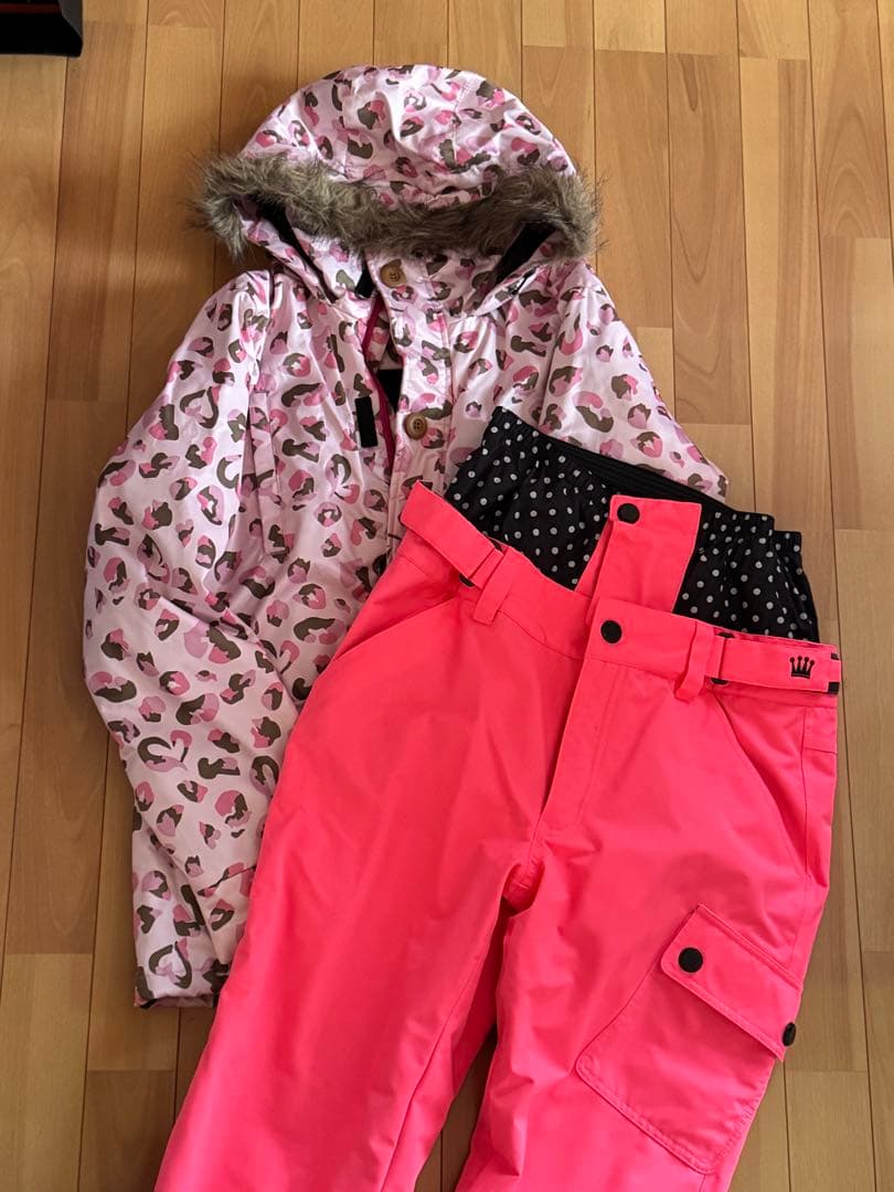 スノーボード ウェア レオパード柄 上下セット