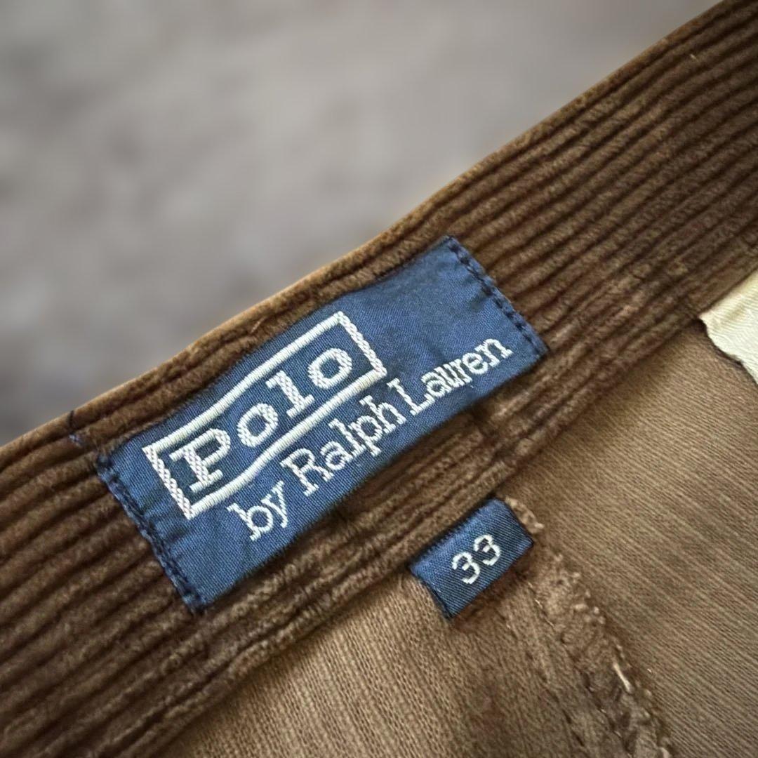 美品！90s ラルフローレン 太畝 コーデュロイパンツ アンドリュー　ブラウン