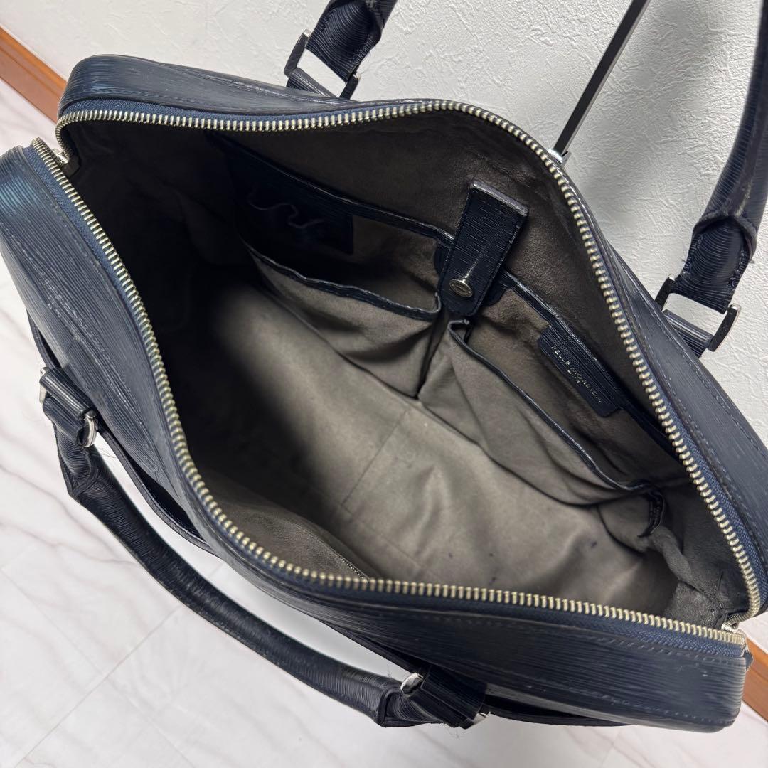 ペッレモルビダ キャピターノ 2wayビジネスバック ネイビー レザー A4PC