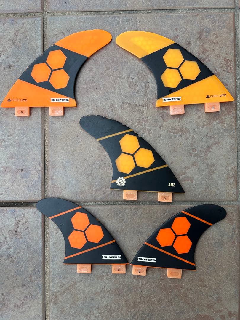 アルメリックFCS AM2 オレンジ 5フィン ケース付