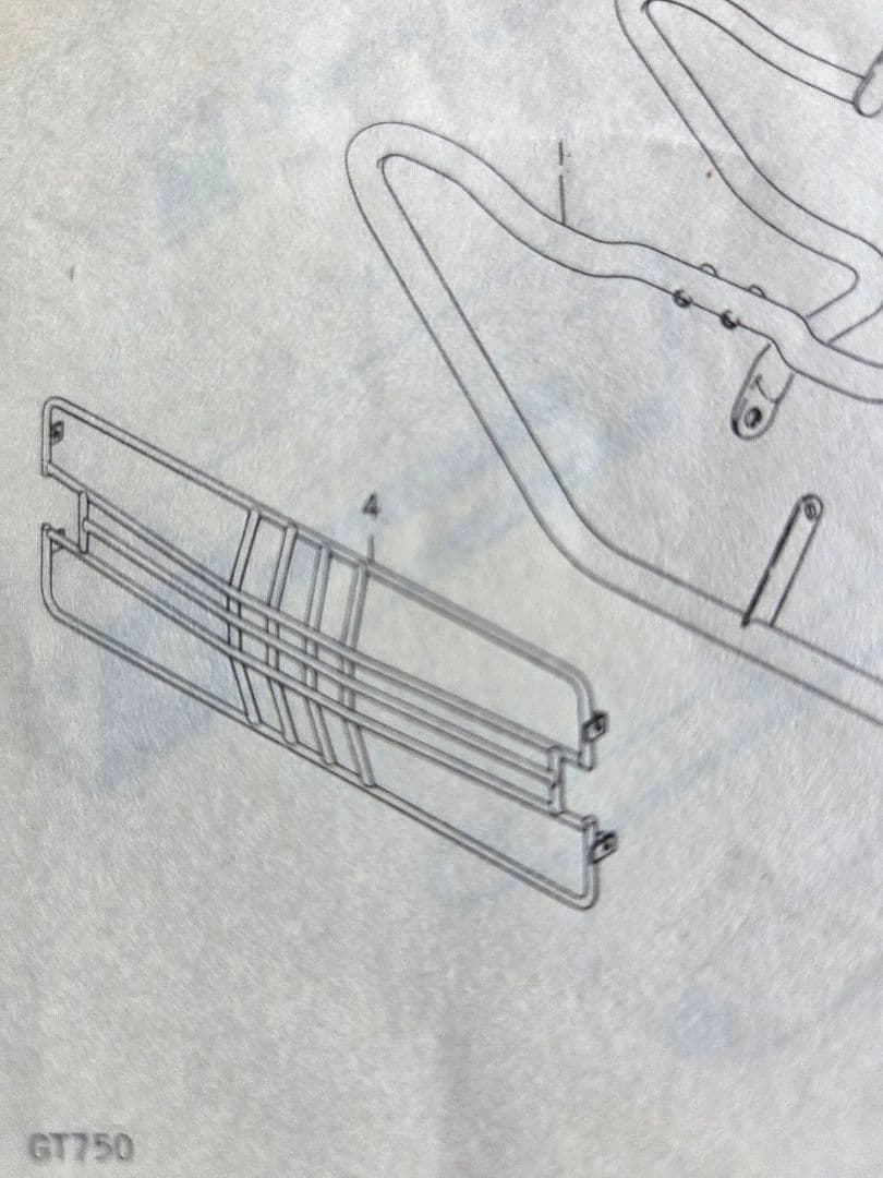 スズキGT750 ガードラジエーター
