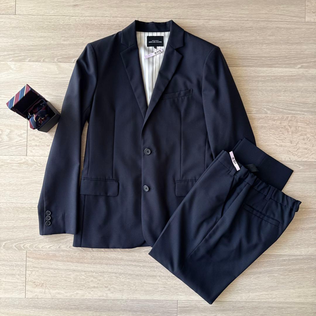 グリーンレーベルリラクシング　キッズ　フォーマルスーツセット　ネイビー　160