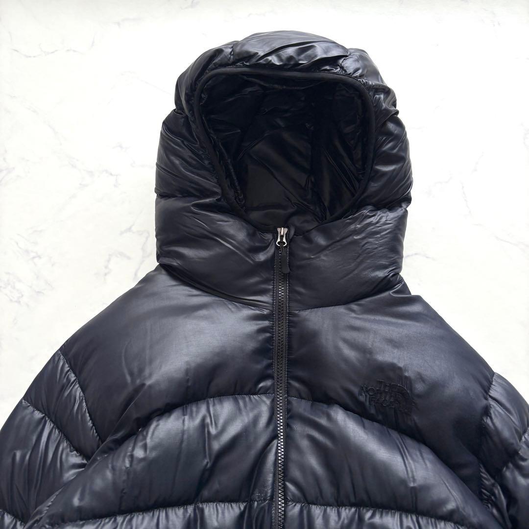 ノースフェイス アコンカグアフーディ ダウンジャケット ブラック L