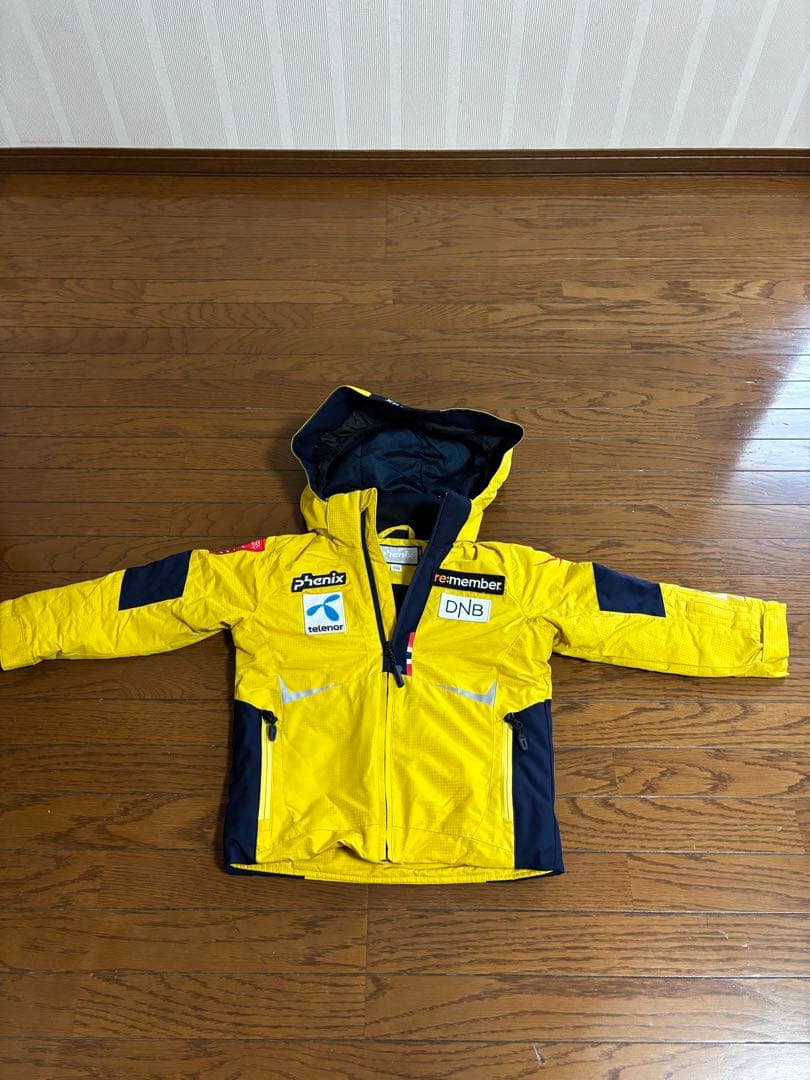 Phenix 子ども用スキーウェア 110ｃｍ　イエロー/ネイビー