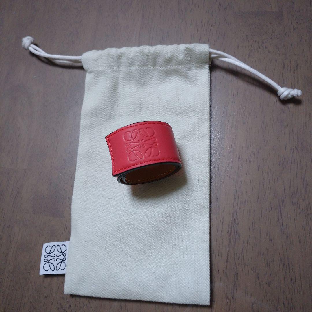 【新品未使用】LOEWE バングル ピンク×ブラウン