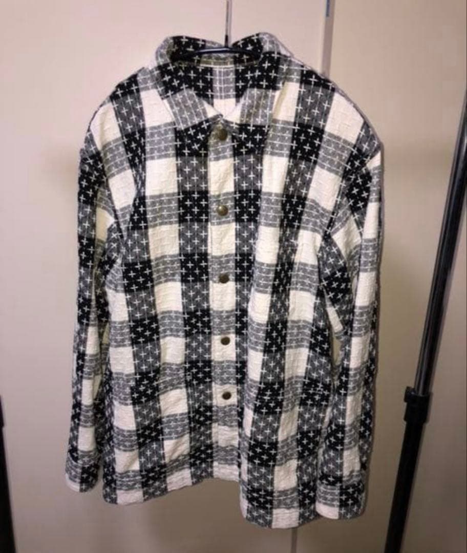 KUON 刺し子織カバーオール