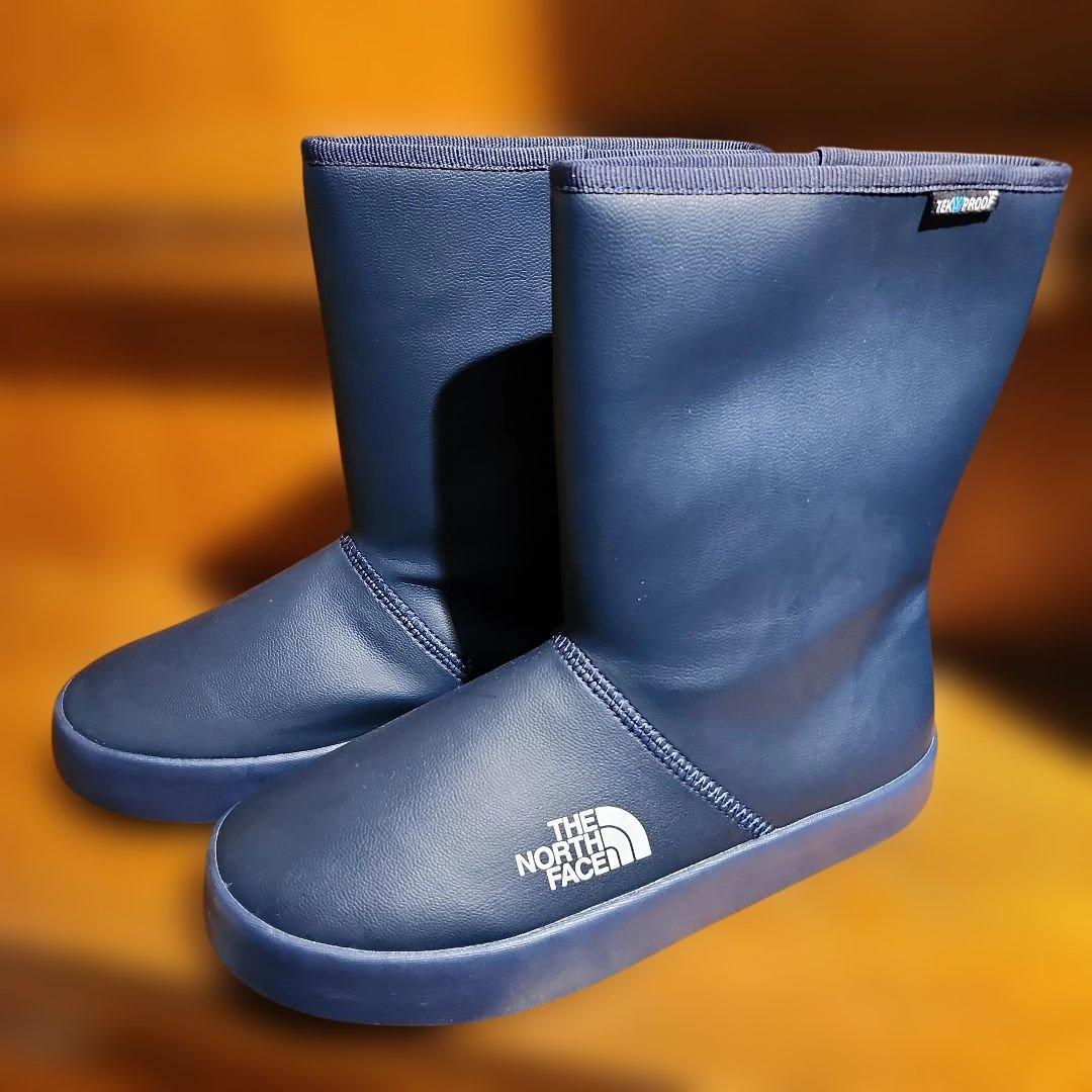 【未使用】THE NORTH FACE ネイビー レインシューズ 25cm