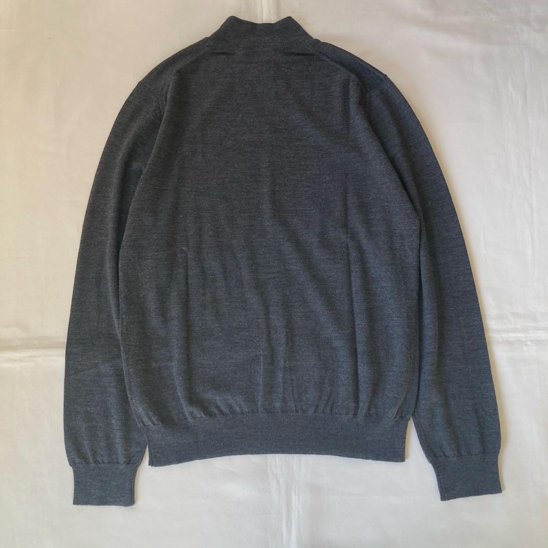 セッテフィーリカシミヤ グレー モックネックニット ウール