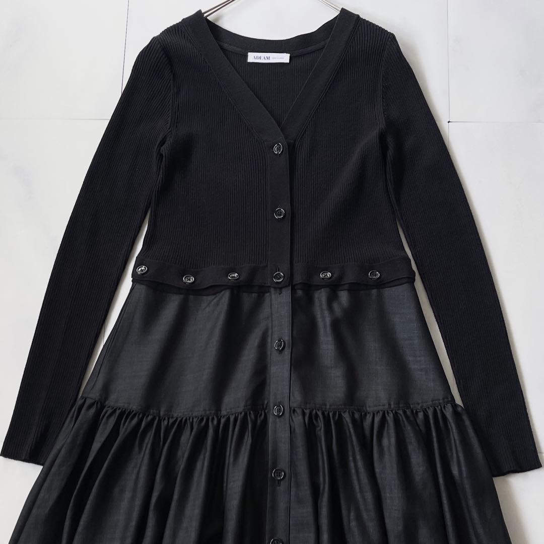 美品✨ フォクシー アディアム ロングワンピース コンバーチブルニットドレス S