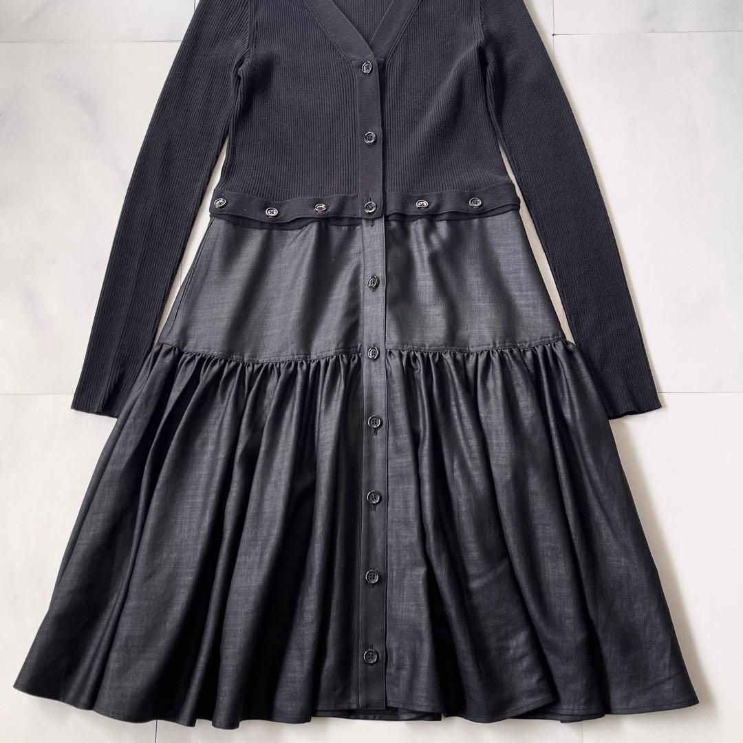 美品✨ フォクシー アディアム ロングワンピース コンバーチブルニットドレス S