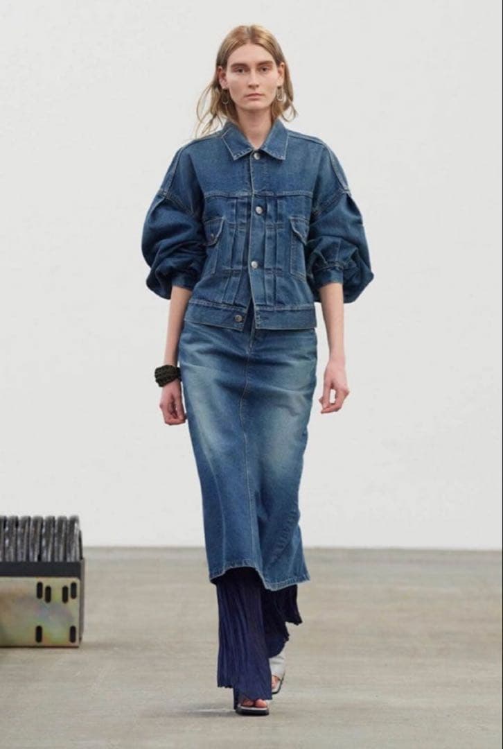 HYKE バルーンスリーブ デニムジャケット