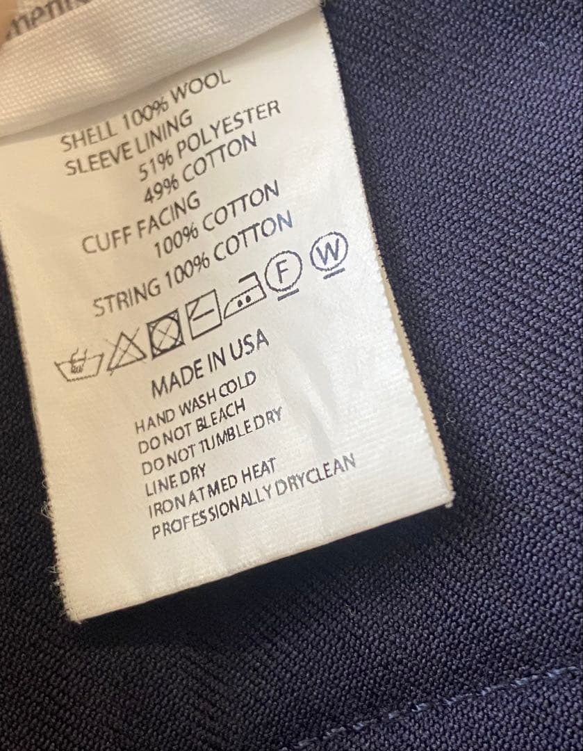 エンジニアド ガーメンツ　ウールサージ　ベンソン　ジャケット　ネイビー