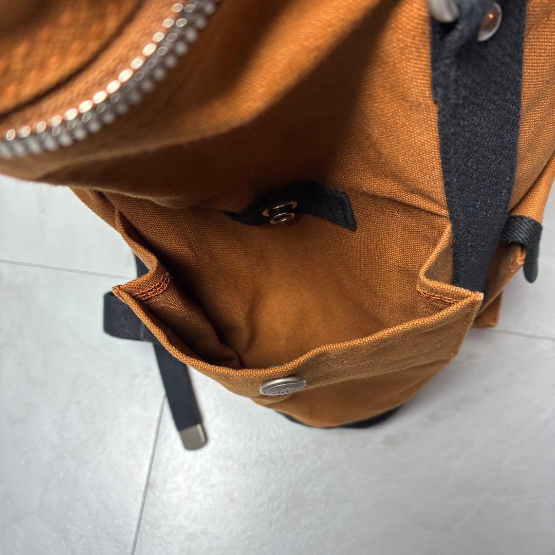 一澤信三郎帆布 R-08 リュック 2way レンガ✖️黒 綿帆布 信三郎帆布