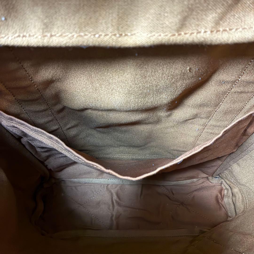 一澤信三郎帆布 R-08 リュック 2way レンガ✖️黒 綿帆布 信三郎帆布