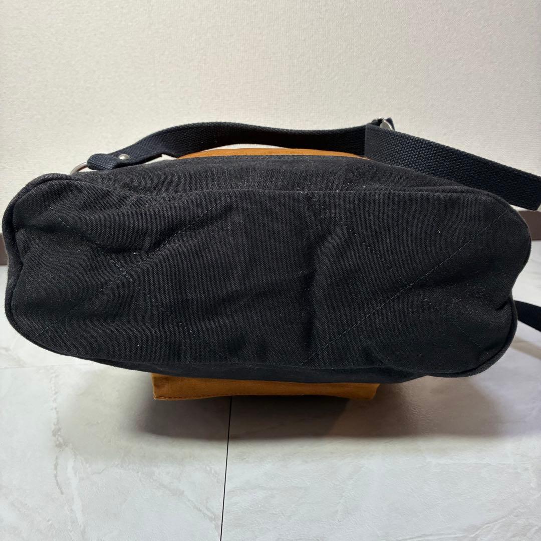 一澤信三郎帆布 R-08 リュック 2way レンガ✖️黒 綿帆布 信三郎帆布