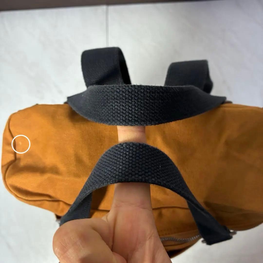 一澤信三郎帆布 R-08 リュック 2way レンガ✖️黒 綿帆布 信三郎帆布