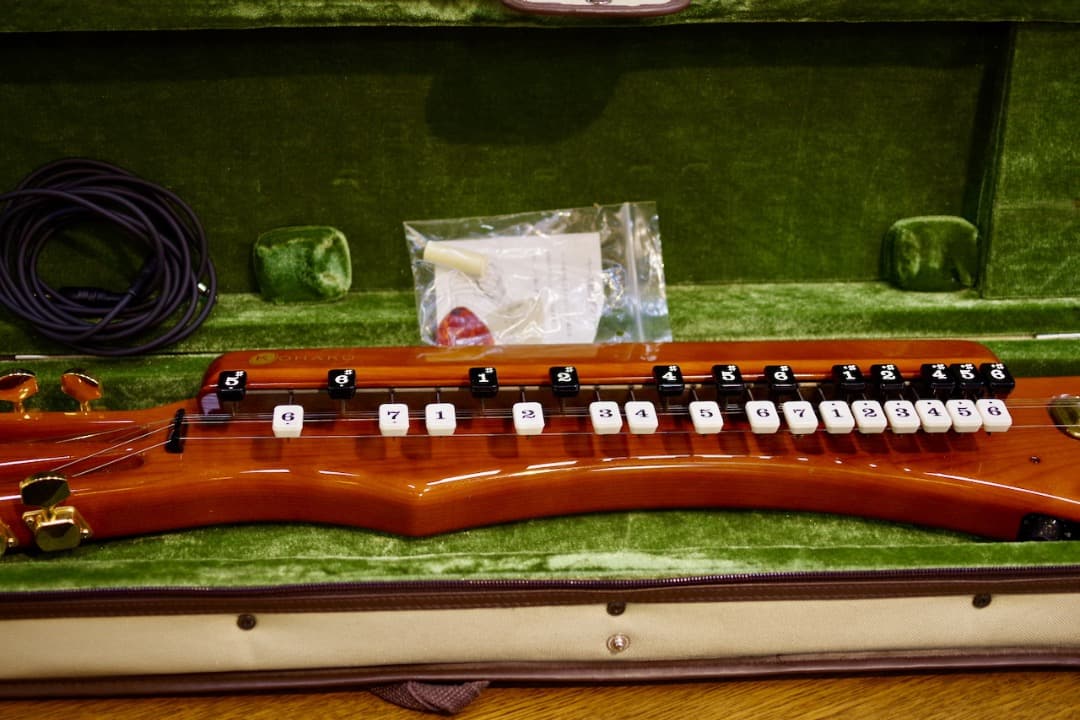 電気大正琴「こはく」ソプラノ（セミハードケース付）