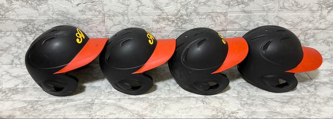 【4個】MIZUNO 軟式用ヘルメット 両耳付打者用 L2個 M1個 O1個