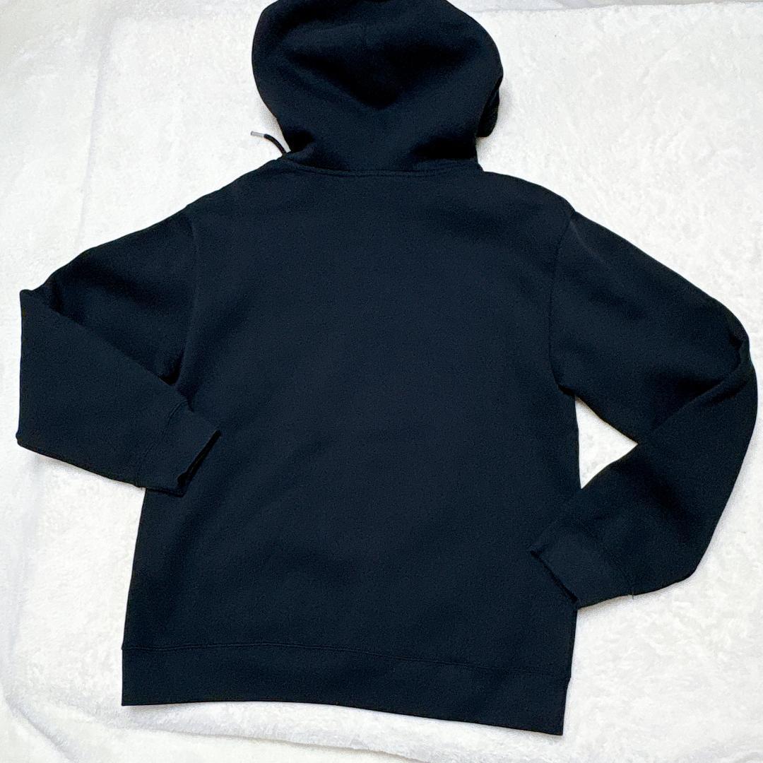 【美品】マリメッコ ウニッコ フード付きパーカー 裏起毛 黒 オーバーサイズ