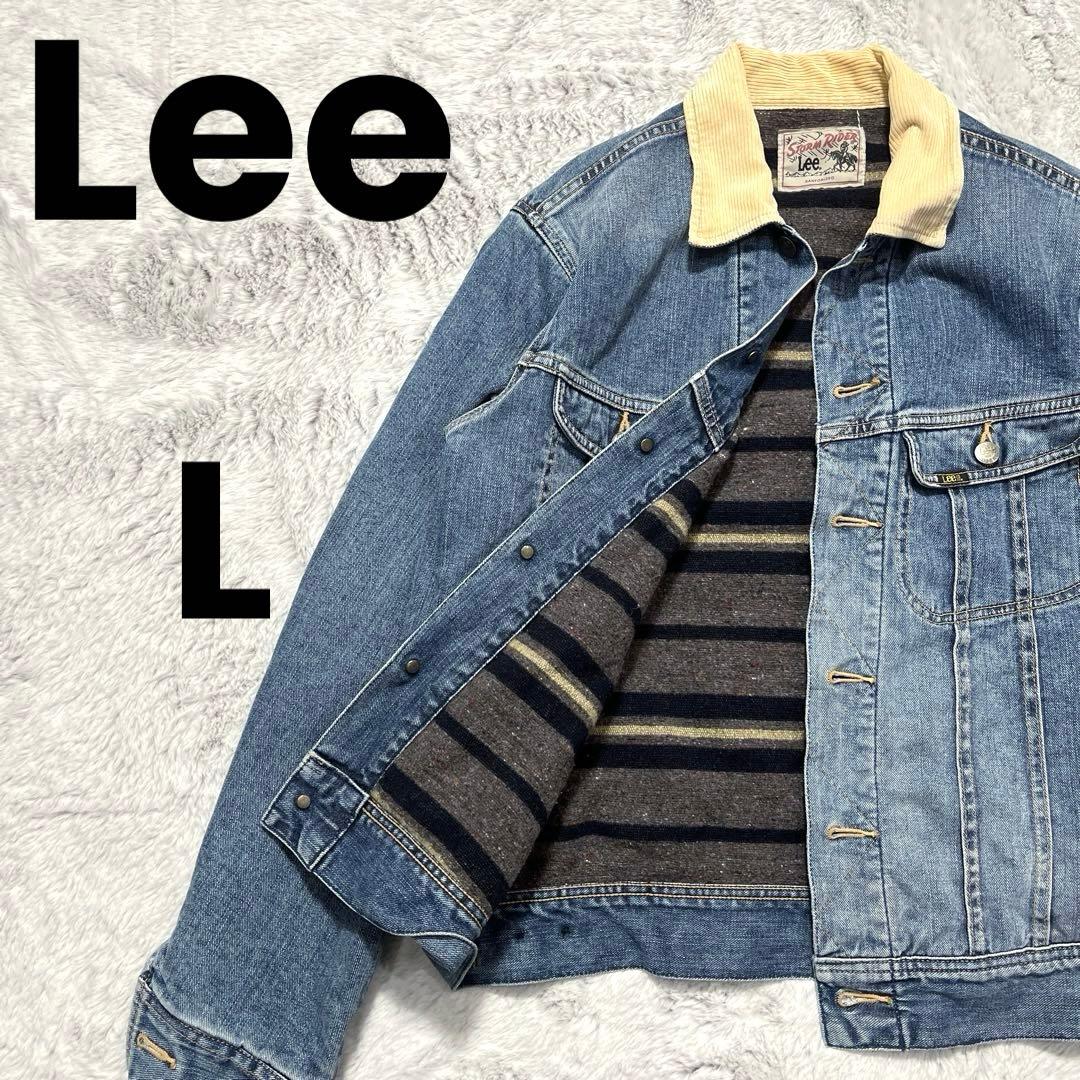 Lee リー　ストームライダー　コーデュロイ襟　裏ボア仕様　デニムジャケット