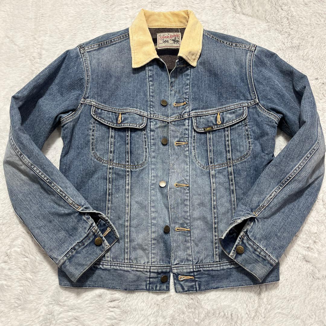 Lee リー　ストームライダー　コーデュロイ襟　裏ボア仕様　デニムジャケット