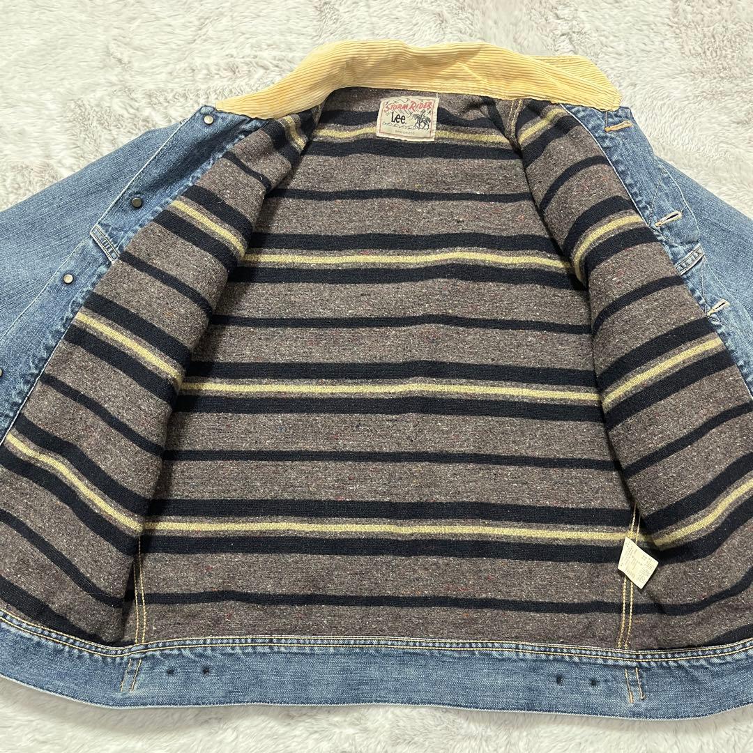 Lee リー　ストームライダー　コーデュロイ襟　裏ボア仕様　デニムジャケット
