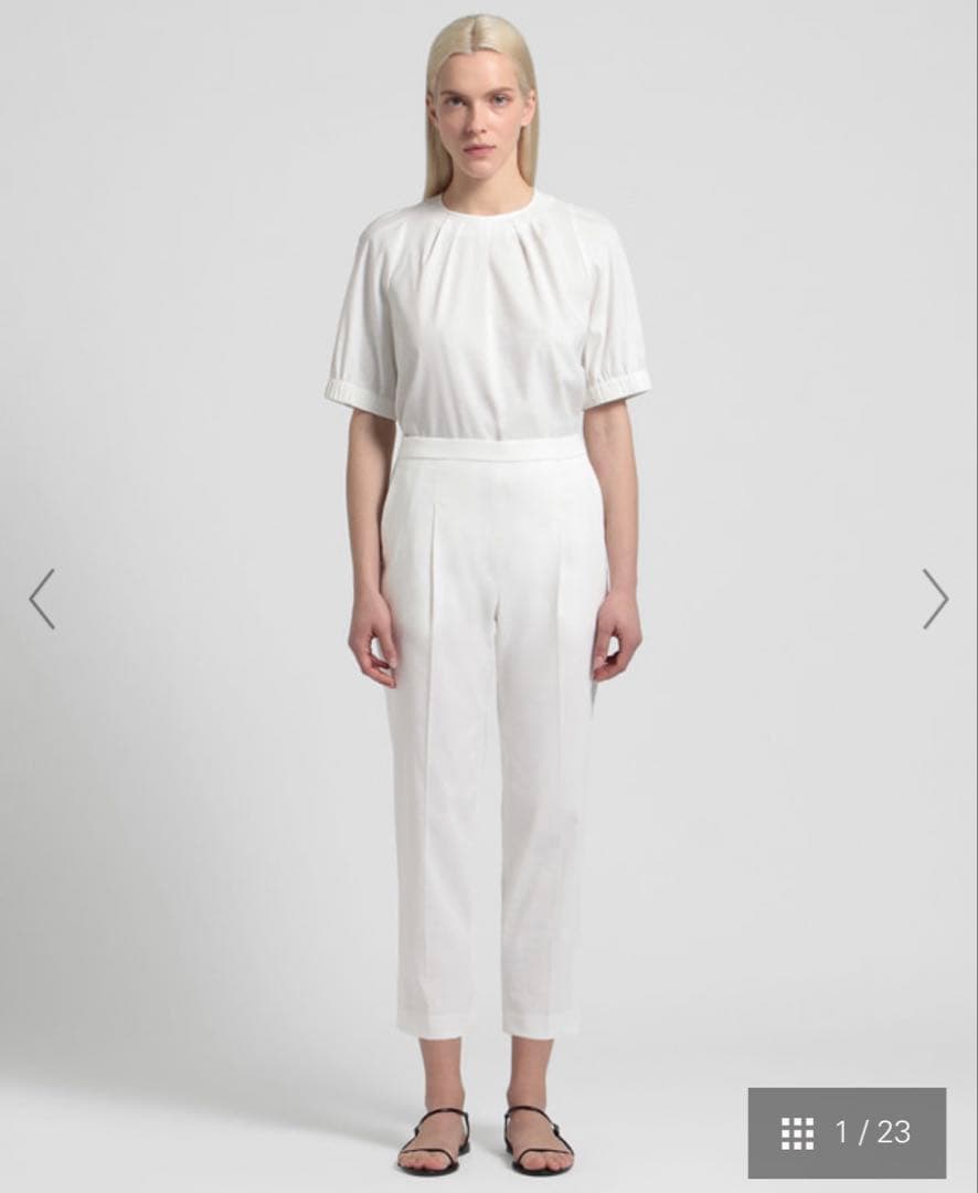 新品タグ付 セオリーリュクス 24SS Crisp Linen Maddy 42