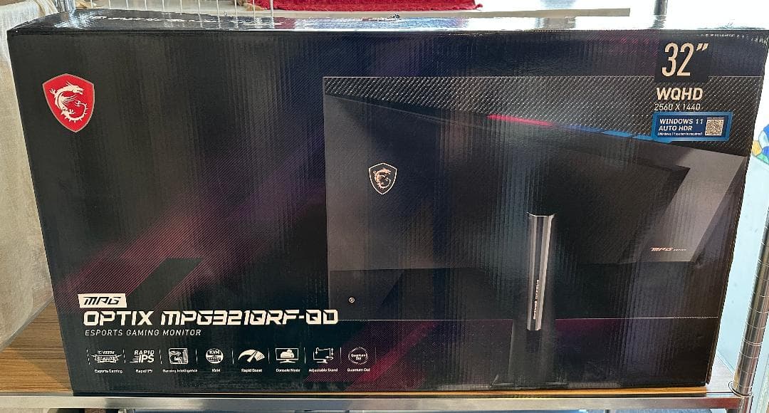 32インチWQHD/MSI Optix MPG321QRF-QD/IPSモニタ