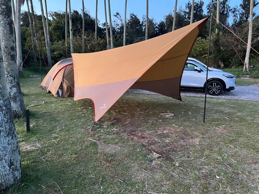 スノーピーク　ヘキサ　タープ　ヘキサタープ　ブラウン