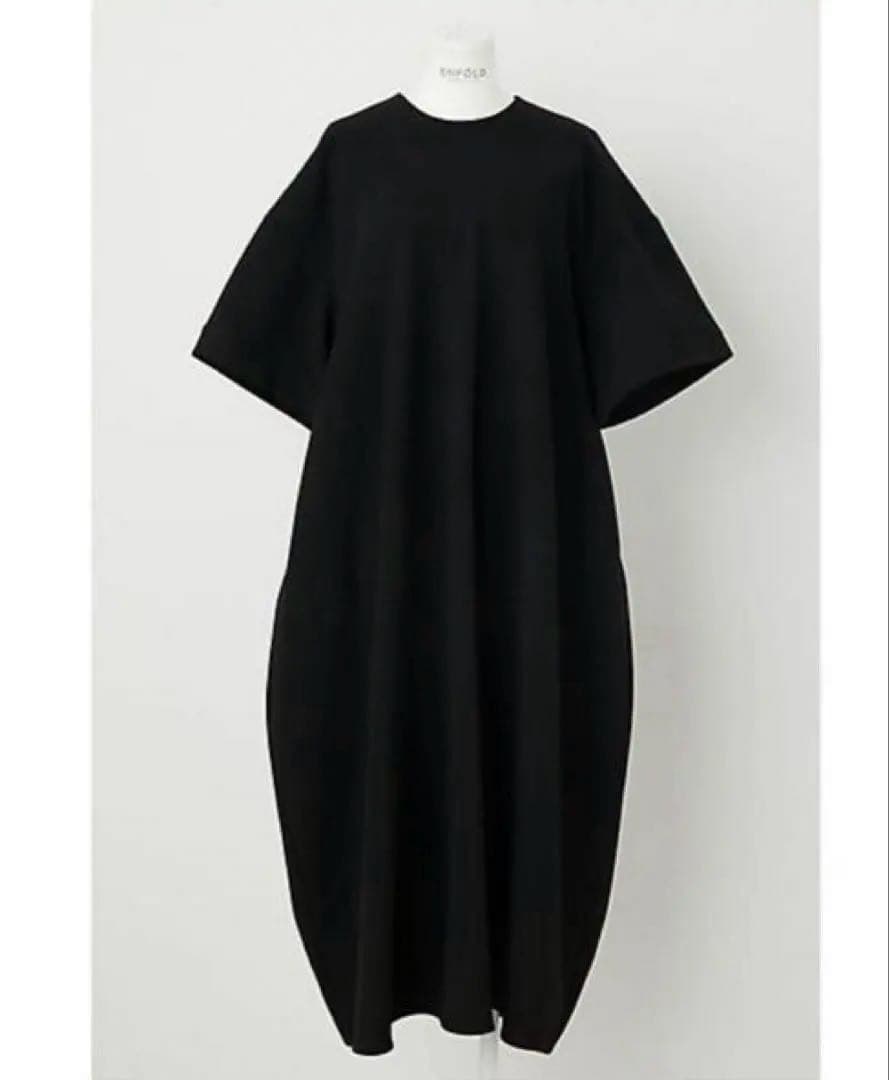 ダブルクロス 5分袖 ドレス ロングワンピース　　エンフォルド