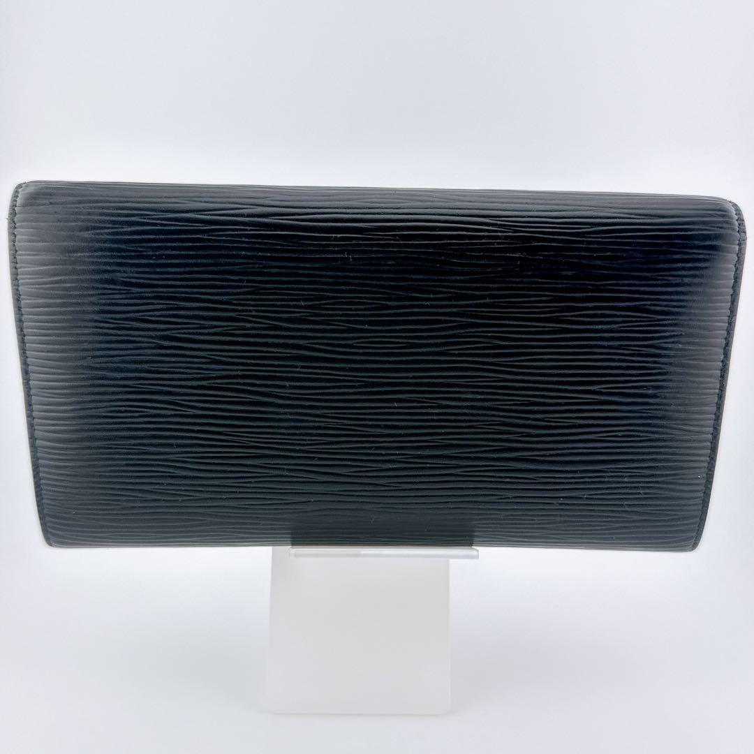 ルイヴィトン ポシェット ポルトモネ クレディ エピ ノワール 黒 長財布