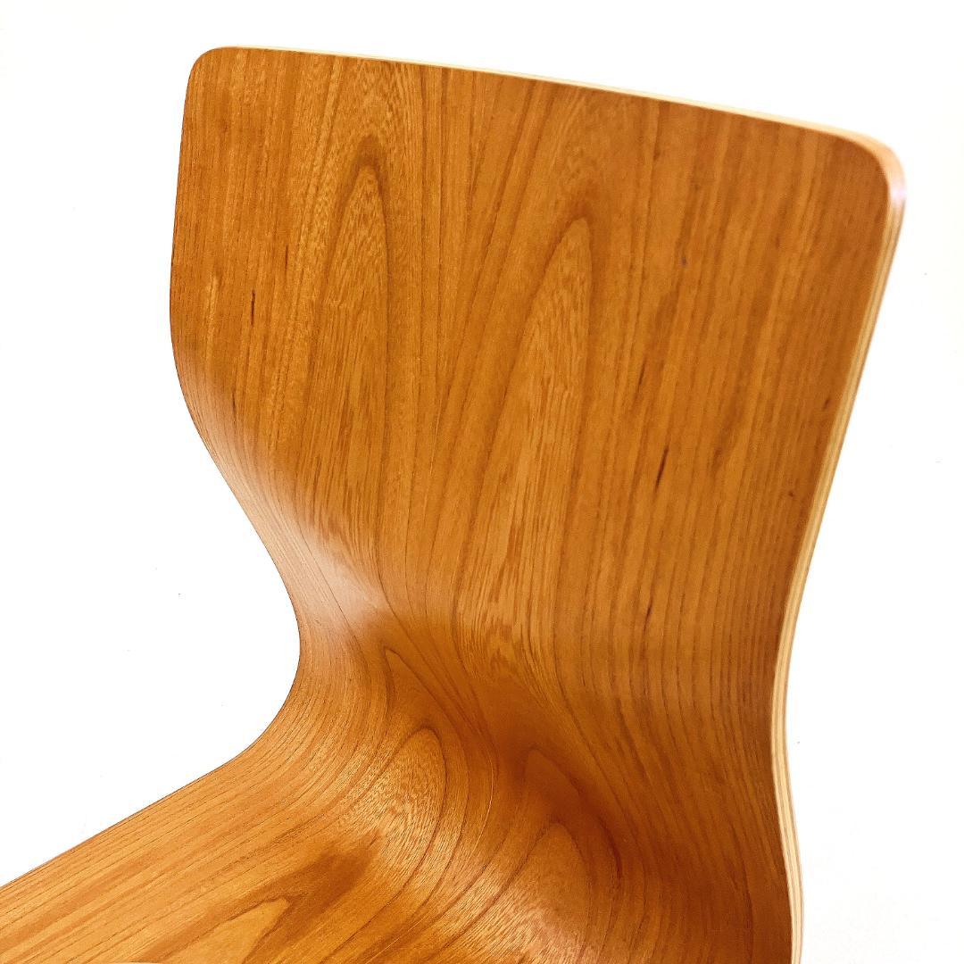 Tendo 天童木工 座椅子 2脚セット 藤森健次 曲げ木 ケヤキ板目 曲木②