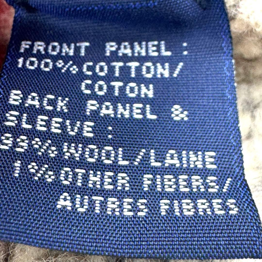 超美品 ラルフローレンスポーツ デニムニットコンビジャケット　カウチン切替　L