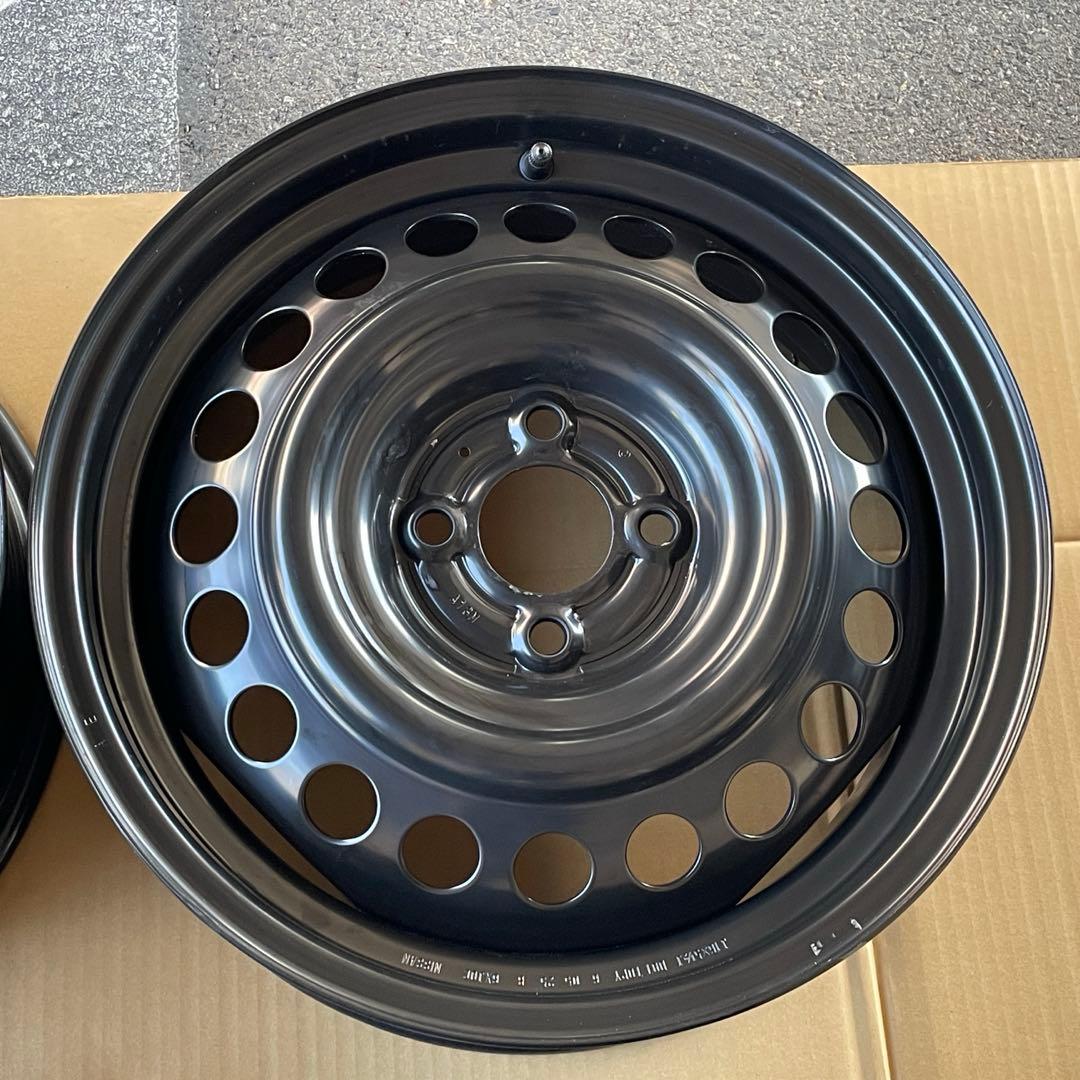 送料込み　②日産　E13ノート後期　純正鉄ホイール　新車外し　①と同時購入必須